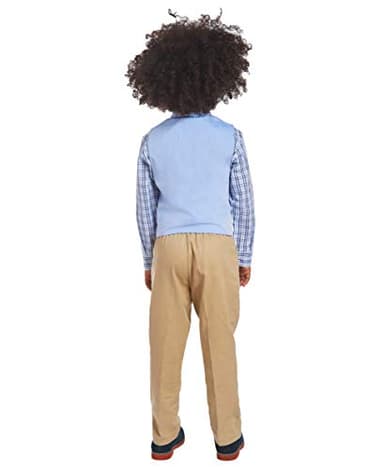Nautica Baby Boys' 4-Piece Vest Set with Dress Shirt, Vest, Pants, and Tie, Flag Blue, 3-6 Months - Image 4