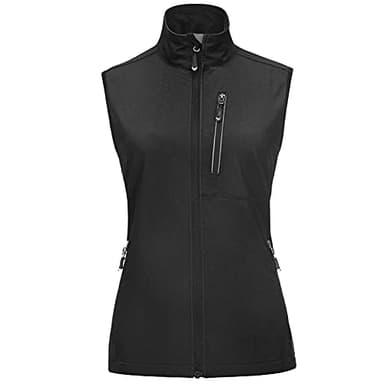 33,000ft Women's Lightweight Running Vest Outerwear with Pockets, Windproof Sleeveless Jacket for Golf Hiking Travel - Image 1