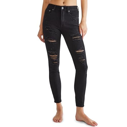 AEROPOSTALE Women's Aero HW Jegging, Black, 8 - Image 1