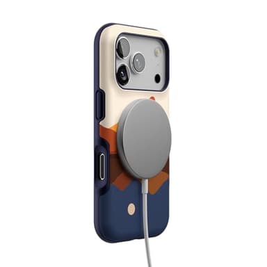 Casely iPhone 17 Pro Case | Opposites Attract | Day & Night Colorblock Mountains | Compatible with MagSafe | Bold Protective Design - Image 6
