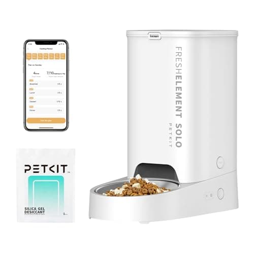 PETKIT Automatic Cat Feeder, 2.4G WiFi Automatic Dog Feeder, App Control Pet Food Dispenser with Triple Fresh-Lock System, Up to 10 Meals Per Day, Schedule Feeding, Food Shortage Alert, 3L Capacity - Image 1