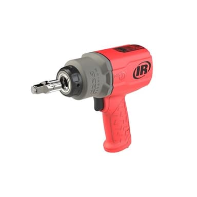 Ingersoll Rand 2236QTIMAX-R DXS2 1/2" Air Impact Wrench, Quiet, 1500 ft-lb Torque, Titanium Hammercase, Friction Ring Retainer, Red - Image 1