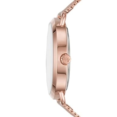 Michael Kors Portia Three-Hand Rose Gold-Tone Stainless Steel Mesh Women's Watch (Model: MK3845) - Image 3