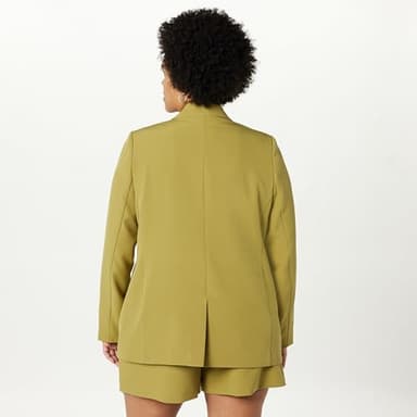 The Drop Women's Blake Long Blazer, Olive Oil XXL, Plus Size - Image 6