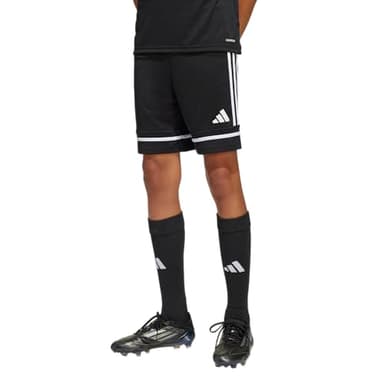 adidas Kids' Squadra 25 Shorts, Black/Black/White - Image 3