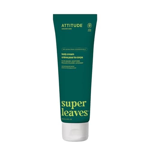 ATTITUDE Body Cream, EWG Verified Moisturizer, Vegan Moisturizing Products For Dry Skin, Dermatologically Tested, Olive Leaves, 8 Fl Oz - Image 1
