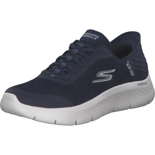 Skechers Women's Go Walk Flex Hands Free Slip-Ins-Grand Entry Sneaker, Navy/White, 8 - Image 1