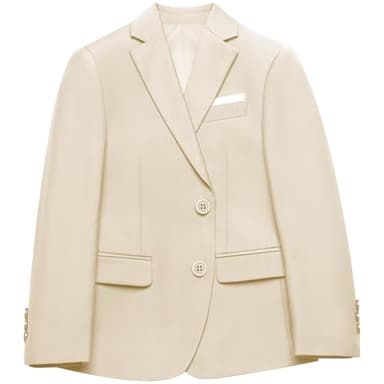 BOLADA Boys' Beige Husky Formal Classic 6-Piece Suit Set Size 14 Big Boys Toddler Tuxedos Suits for Kids Teen Youth Wedding Outfit Ring Bearer Outfit - Image 7