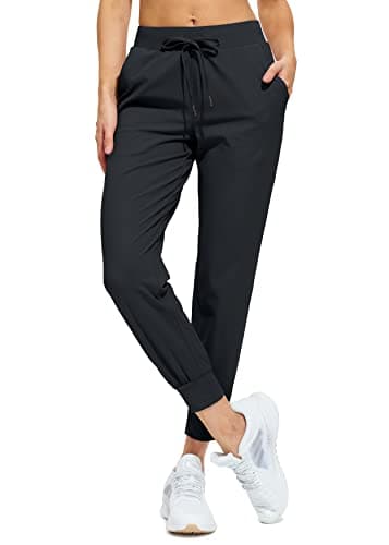 Libin Joggers for Women Petite/Regular/Tall Dance Sweatpants Athletic Workout Tapered Lounge Casual Teacher Pants for Running Yoga Cloths, Black M - Image 1