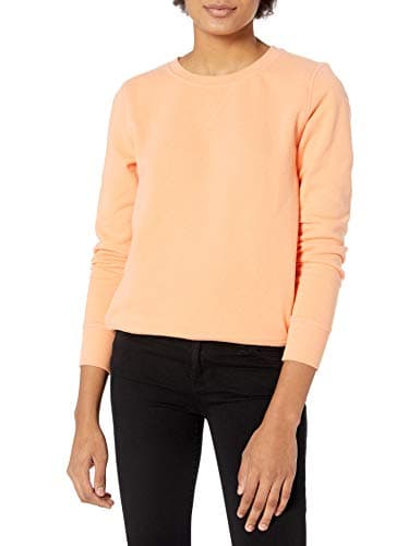 Amazon Essentials Women's Fleece Crewneck Pullover Sweatshirt (Available in Plus Size), Melon Orange, XX-Large - Image 1