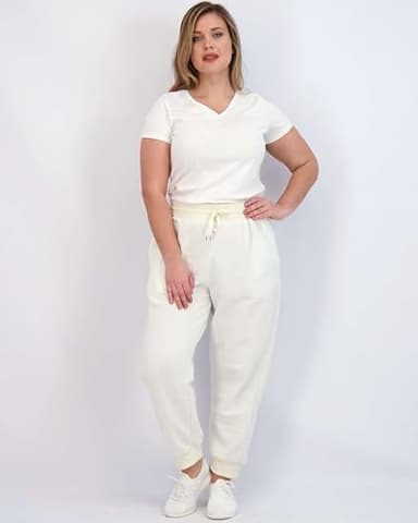 Real Essentials 3 Pack: Women's Ultra-Soft & Warm Fleece Joggers Sweatpants with Pocket (Available in Plus Size) - Image 4