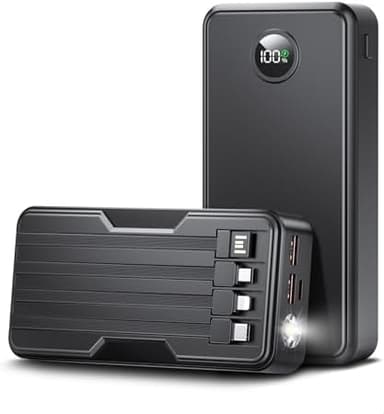 Power Bank 40000mAh Portable Charger 22.5W with 5 Outputs & 2 Inputs LED Display Equipped with Flashlight External Battery Pack for iPhone 16/15/14, Samsung, Etc - Image 2