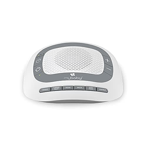 MyBaby SoundSpa White Noise Machine for Babies | 6 Soothing Lullabies for Newborns, Sound Therapy for Travel, Relaxing, Kids, Newborns, Baby Songs, Adjustable Volume, Auto-off Timer, By HoMedics - Image 1