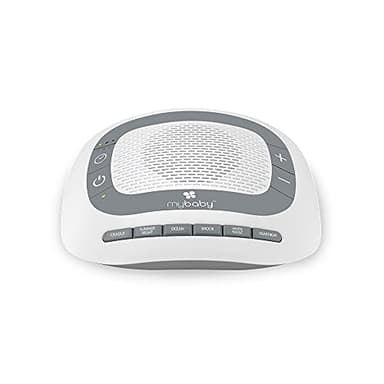 MyBaby SoundSpa White Noise Machine for Babies | 6 Soothing Lullabies for Newborns, Sound Therapy for Travel, Relaxing, Kids, Newborns, Baby Songs, Adjustable Volume, Auto-off Timer, By HoMedics - Image 1