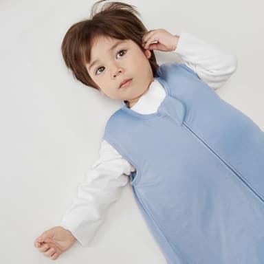 Duomiaomiao 2 Pack Buttery Soft Rayon Made from Bamboo Baby Sleep Sack 6-18 Months 1.0 TOG, Premium Baby Sleeping Bag 2-Way Zipper for Babies - Image 4