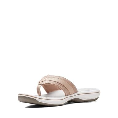 Clarks Women's Breeze Sea Flip-Flop, Taupe, 8 - Image 5
