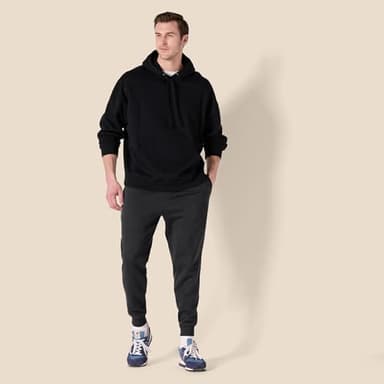 Amazon Essentials Men's Relaxed Joggers Sweatpants, Fleece, Comfortable Fit, Washed Black, X-Large - Image 7