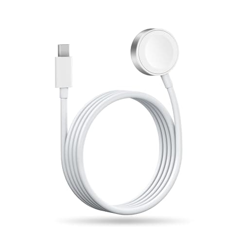 Vertebraid USB C Watch Charger Cable Compatible for Apple Watch: Magnetic Charger Cable Compatible with iWatch Series 10/9/8/7/6/5/4/3/2/1/SE/SE2, Travel Type C Charging Cord, 4.9ft - Image 1