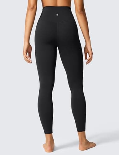 CRZ YOGA Womens Butterlift High Waisted Workout Leggings 25" - Pilates Gym Athletic Yoga Pants Buttery Soft Black Medium - Image 2