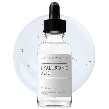 Asterwood Hyaluronic Acid Serum for Face - Plumping, Anti-Aging, Hydrating - Fragrance-Free - 1 Fl Oz - Image 1