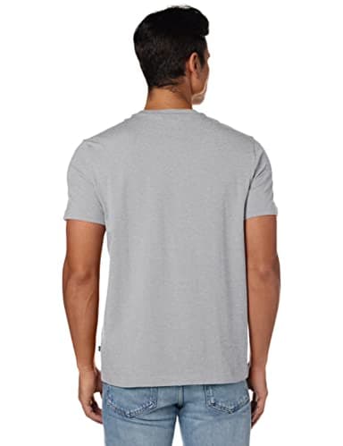 Nautica Men's Big & Tall Solid Crew Neck Short-Sleeve Pocket T-Shirt, Grey Heather, 3X Big - Image 6
