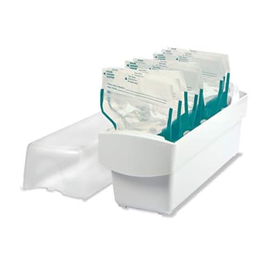 The First Years Breastflow Breast Milk Freezer Storage Organizer — Freezer and Refrigerator Shelf Organizer for Breast Milk Storage Bags — Holds 10 Breast Milk Bags — Breastfeeding Essentials - Image 1