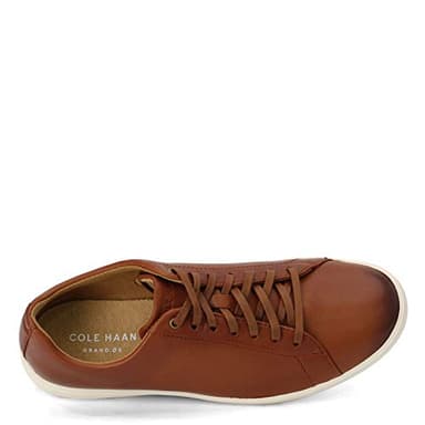 Cole Haan Men's Grand Crosscourt II Sneaker, tan leather burnished, 7 Medium US - Image 9