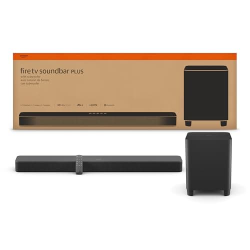 Amazon Fire TV Soundbar Plus with subwoofer (newest model), 3.1 channel, Dolby Atmos, DTS:X, clear dialogue - Image 1