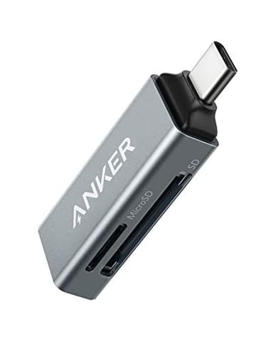 Anker SD Card Reader, 2-in-1 USB C Memory Card Reader for Digital Camera SD Card Viewer with Dual Slot for SDXC, SDHC, SD, MMC, RS-MMC, Micro SDXC,MicroSD, Micro SDHC Card, and UHS-I Cards - Image 1