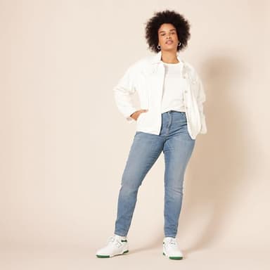 Amazon Essentials Women's High-Rise Skinny Jeans - Discontinued Colors, Light Wash, 20 Short - Image 8