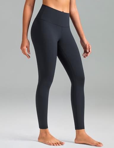 Colorfulkoala Women's Dreamlux High Waisted Workout Leggings 25" Inseam 7/8 Length Yoga Pants (L, Blue Ink) - Image 2