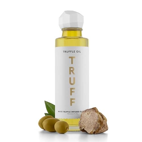 TRUFF White Truffle Oil - White Truffle Infused Olive Oil - Gourmet Dressing, Seasoning, Marinade, or Drizzle, Non-GMO, Gluten-Free, 5.6 fl.oz - Image 1