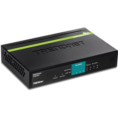TRENDnet 8-Port PoE Switch, TPE-S44, Ethernet Splitter, 30W Power Budget, 1.6 Gbps Switching Capacity, 10/100Mbps, NDAA & TAA Compliant, Lifetime Manufacturer Protection - Image 1