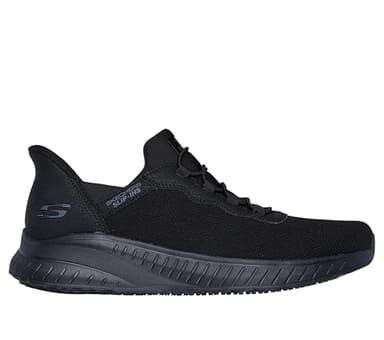 Skechers Men's Hands Free Slip Ins Squad Chaos-Stivig Food Service Shoe, Black, 11 Wide - Image 3