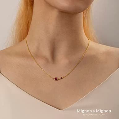 Custom Birthstone Necklace for Women, Family Jewelry Gift for Moms, Kids, and Grandmas -BSN-MC - Image 7