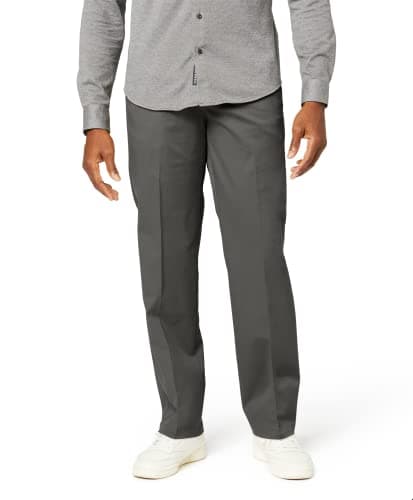 Dockers Men's Classic Fit Workday Khaki Smart 360 Flex Pants (Regular and Big & Tall), Storm Grey, 44W x 32L - Image 1
