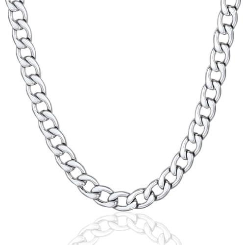 Stainless Steel Necklace for Women 316L Stainless Steel Miami Cuban Curb Chain Men - Image 1