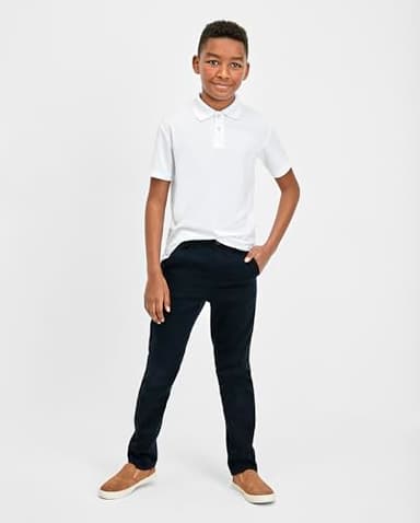 The Children's PlaceThe Children's Place BoysShort Sleeve Pique Polo 6 packBrook/Nautico/WhiteLarge (10/12) - Image 2