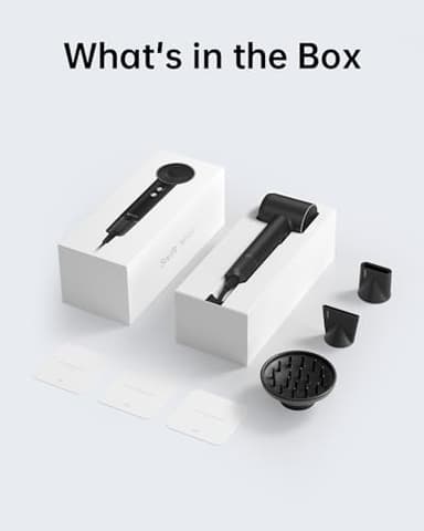 Laifen Swift Special Hair Dryer, High Speed 200M Ionic Blow Dryer with 110, 000 RPM Brushless Motor for Fast Drying, Low Noise, Hairdryer with Magnetic Nozzles - Image 7