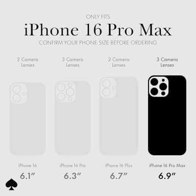 kate spade new york iPhone 16 Pro Max Case - Compatible with MagSafe - Designer Phone Case - Wavy Opal Iridescent - Image 2