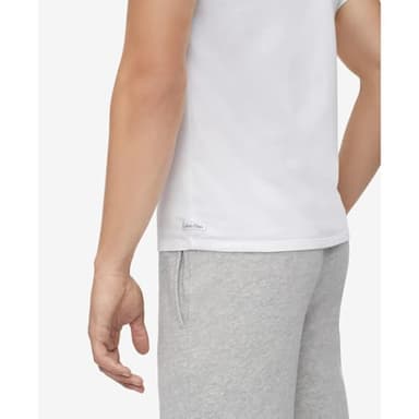 Calvin Klein Men's Cotton Stretch Undershirt Packs, 3 White-Crewneck, Medium - Image 4