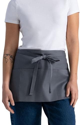 Chef Works Unisex Waitress Apron, Grey, One Size - Image 6