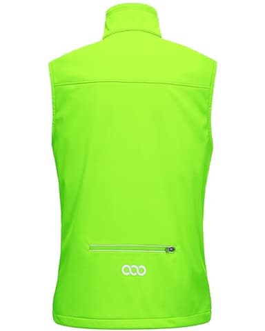 33,000ft Men's Windproof Lightweight Golf Vest Outerwear with Pockets, Softshell Sleeveless Jacket for Running Hiking Sports - Image 3