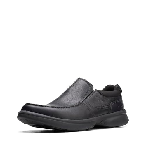 Clarks Men's Bradley Free Loafer, Black Tumbled Leather, 8.5 - Image 1