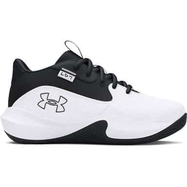 Under Armour Unisex Pre School Lockdown 7, (102) White/Black/Black, 2, US - Image 6