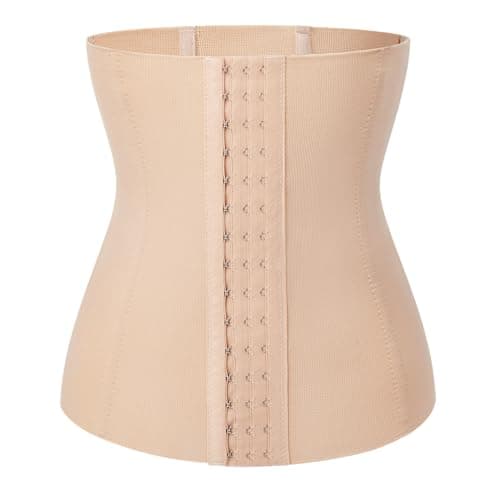 Werena Waist Trainer for Women Corset Shapewear Tummy Control Slimming Body Shaper Girdle Waist Cincher Postpartum Belly Band(B# Beige(Height: 11"), X-Large) - Image 1