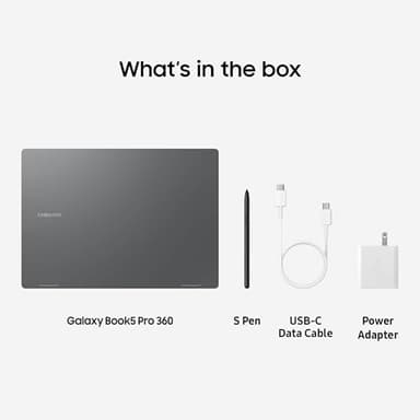 SAMSUNG 16” Galaxy Book5 Pro 360 Copilot+ PC, AI Business Laptop, Windows 11 Pro, Intel Core Ultra 7 Processor 258V, 3K AMOLED Touchscreen, 32GB / 1TB, 120HZ, 2025 Model NP964QHA-KG2US, Gray - Image 9