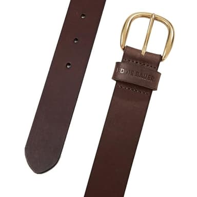 Eddie Bauer Women Casual Belts with Durable Metal Buckle, Classic Leather-Brown, XX-Large - Image 4