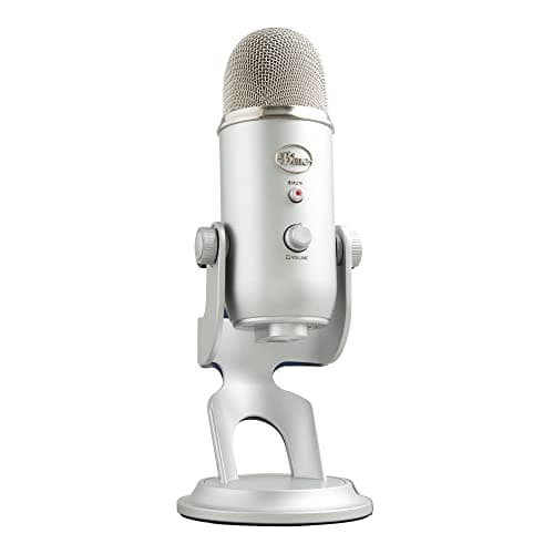 Logitech Creators Blue Yeti USB Microphone for Gaming, Streaming, Podcast, YouTube, Discord, PC, Studio Sound, Plug & Play-Silver - Image 1