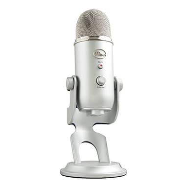 Logitech Creators Blue Yeti USB Microphone for Gaming, Streaming, Podcast, YouTube, Discord, PC, Studio Sound, Plug & Play-Silver - Image 1